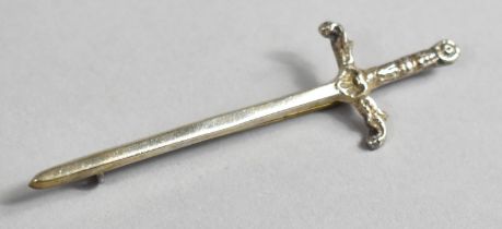 A Silver Sword Brooch by Robert Allison