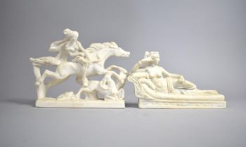 A Cast Resin Study of the Sculpture After Canova, Venus Victrix Together with a Similar Depicting