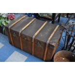 A Vintage Travelling Trunk, 90cm wide