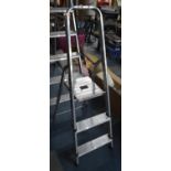 A Small Two Step Aluminium Step Ladder