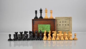 A Staunton Chess Set, One Stamped for Jaques London, Housed in Box with Paper Label Inscribed The