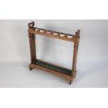 A Late 19th Century Arts and Crafts Oak Stick/Umbrella Stand with Integral Carrying Handles and