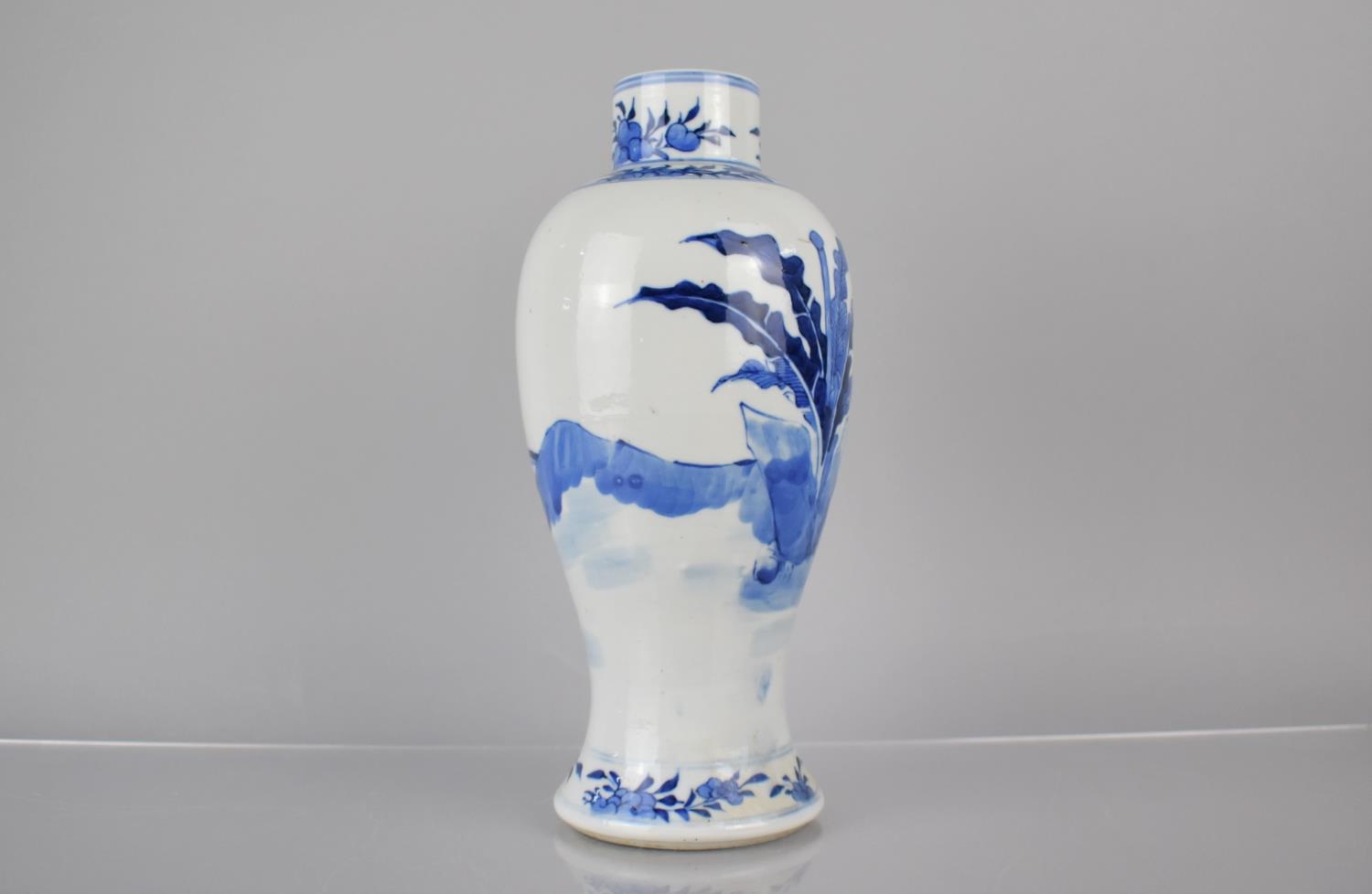 A Late 19th Century Chinese Porcelain Baluster Vase Decorated with Mother and Children in Garden - Image 4 of 6