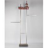 A Vintage Wolsey Metal Display Stand, 94cms High