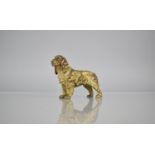 A 19th Century Austrian Cold Painted Bronze Figure of a Spaniel, 11cms Long