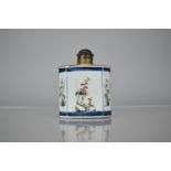 An 18th Century Chinese Porcelain Tea Caddy Flask with Blossoming Branches and Floral Design, the