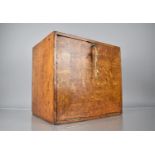 A Late Victorian/Edwardian Portable Stationery Box by Houghton and Gunn, Fall Front to Fitted