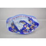 An Art Deco Carlton Ware Garden Pattern Dish of Quatrefoil Form, No 3413, 21.5cms Wide