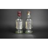 Two Aberlour Whisky Bottles with Silver Labels Inscribed A'bunadh Limited Edition Sterling Silver