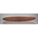 A 19th/20th Century Aboriginal Hardwood Shield with Carved Wunda Type Design, 65cms with Museum/