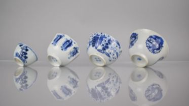 Four Various 18th, 19th and 20th Century Chinese Porcelain Tea Bowls, Nanking Cargo Bowl Decorated