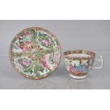 An Early 20th Century Chinese Famille Rose Medallion Cup and Saucer decorated with Figural, Floral