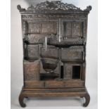 An Impressive 19th/20th Century Chinese Ornately Carved Hardwood Cabinet. Carved and Pierced