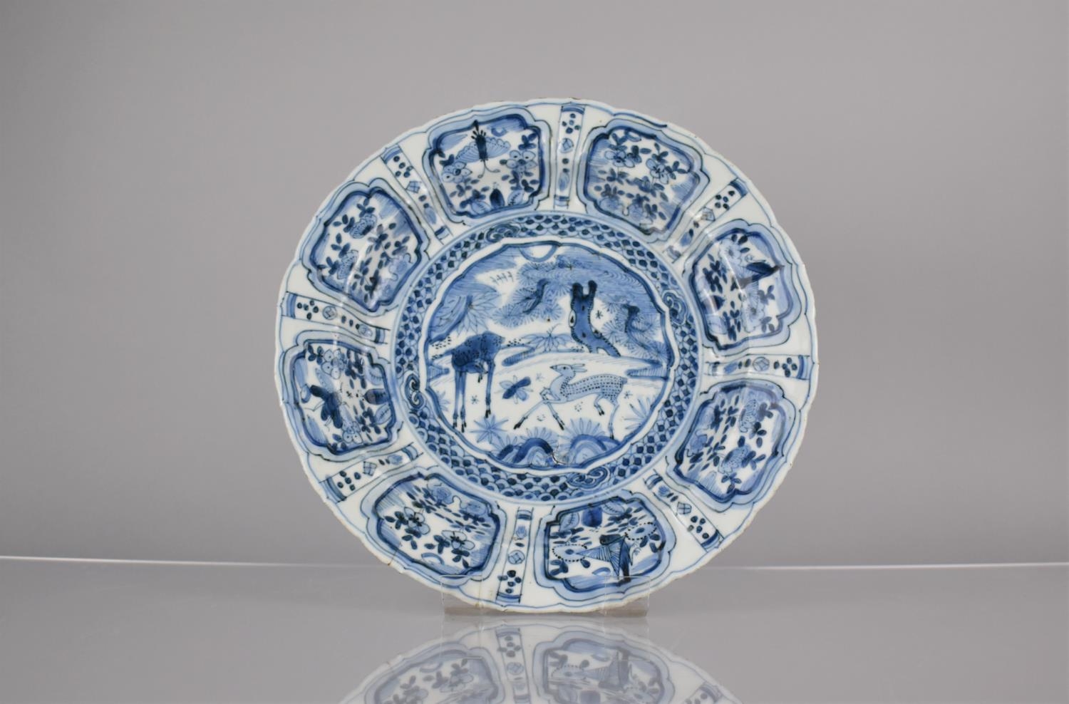 An Early Chinese Porcelain, Probably Kangxi Period (1662-1722) Blue and White Plate Decorated with