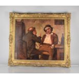 William Fitz (British 19th Century) Oil on Canvas, Village Drunk, Framed 59x49 and Frame 74x54cms