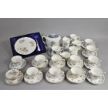 A Collection of Various Teawares to Comprise Pall Mall Rose Tea Set, Queen Anne, Wedgwood Glen