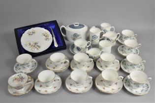 A Collection of Various Teawares to Comprise Pall Mall Rose Tea Set, Queen Anne, Wedgwood Glen