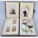 Two Late Victorian/Edwardian Photograph Albums Containing Monochrome Family Photographs, Some