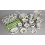 A Collection of Various Portmeirion China to comprise Botanic Garden Jug, Heart Shaped Box, Ladle,