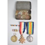 A Collection of Three WWI Medals Awarded to 12550 Pte. C Clarke, Scottish Rifles together with