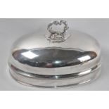 An Early 20th Century Silver Plated Oval Meat Cover, 38cms Wide