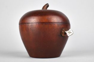 A Reproduction Georgian Style Tea Caddy in the Form of an Apple, 12cms High