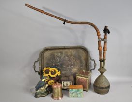 A Collection of Various Vintage and Later Sundries to comprise Shisha Pipe, Bakelite Clock,
