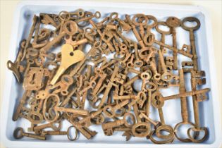 A Collection of Various 19th Century and Later Door, Cabinet and Clock Keys