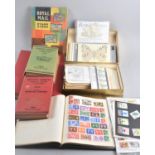 A Collection of Various Schoolboy Stamp Albums with Contents, Loose Stamps, First Day Covers,