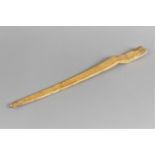 An Unusual Carved and Shaved Rib Bone, Perhaps Prisoner of War Model of a Bayonet, 43cms Long