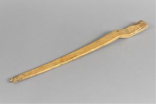 An Unusual Carved and Shaved Rib Bone, Perhaps Prisoner of War Model of a Bayonet, 43cms Long