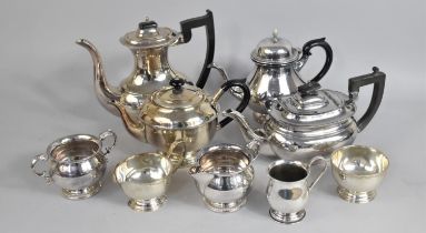 A Collection of Various Silver Plated Teawares