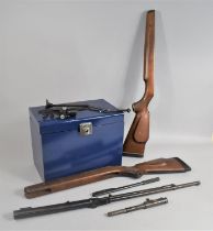 A Collection of Various Air Rifle Parts to include Bodies, Stock Etc