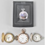 A Collection of Four Pocket Watches to include One Gold Plated American Open Faced Example