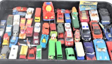 A Collection of Various Playworn Die Cast and Plastic Toys