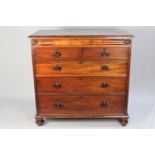 A Victorian Mahogany Scottish Chest of Two Short and Three Long Drawers and Top Secret Drawer Having