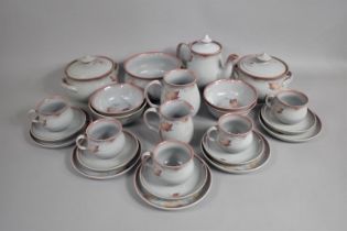 A Collection of Denby Twilight Dinner and Breakfast Wares to comprise Mugs, Lidded Tureen, Bowls,