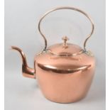 A Well Polished Large Copper Kettle, 35cms High