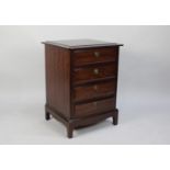 A Mahogany Stag Bedroom Chest of Four Drawers, 53x46.5x71cm high