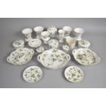 A Collection of Various Wedgwood Wild Strawberry China to comprise Vases, Dishes, Lidded Pots (20