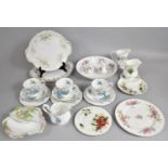 A Collection of Various Royal Albert China to comprise Cups, Cake Plate, Jugs Etc