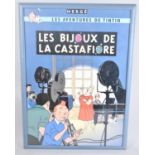 A Reproduction Tin Tin Poster, 'Les Bijoux De La Castafiore', 49x69cm, Framed and Glazed