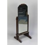 An Early 20th Century Oak Framed Dressing Mirror, 43x103cm high