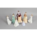 A Collection of Seven Various Royal Doulton and Coalport Ladies