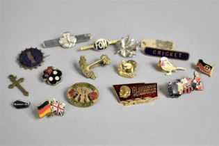 A Collection of Badges for 'Home & Country', 'Unity' and 'Mother Union' etc