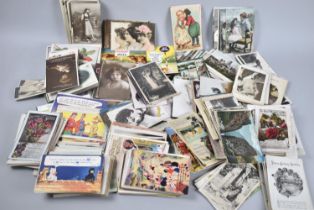 A Large Quantity of Vintage Postcards, Mainly Greetings but some Comic and Topographical