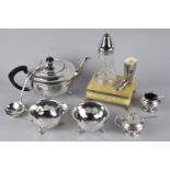 A Collection of Various Silver Plated Items to Comprise Novelty Measure in the Form of a Riding