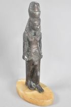 A Cast Metal Egyptian Souvenir Tomb Figure, 25cms High
