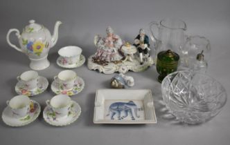 A Collection of Various Items to comprise Plant Tuscan China Part Service, Continental Figure Group,