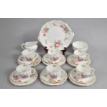 A Royal Crown Derby 'Derby Posies' Tea Set to comprise Six Cups, Six Saucers, Six Side Plates,